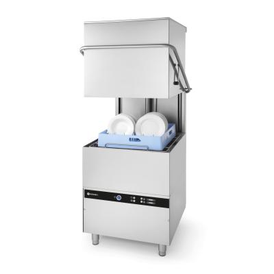 Sklápěcí myčka nádobí K1500, HENDI, Budget Line, s dávkovačem mycího prostředku, 400V/8600W, 745x903x(H)1406mm | 233061